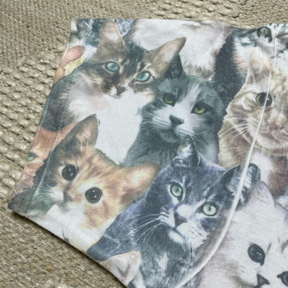 Men’s IML All Over Cat Print Graphic S/S Tee Shirt - Picture 6 of 11